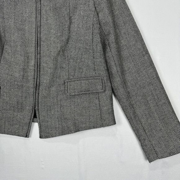 Banana Republic Wool Blend Twill Jacket Womens Petite Size 10 Zip Dress Jacket - Picture 8 of 14